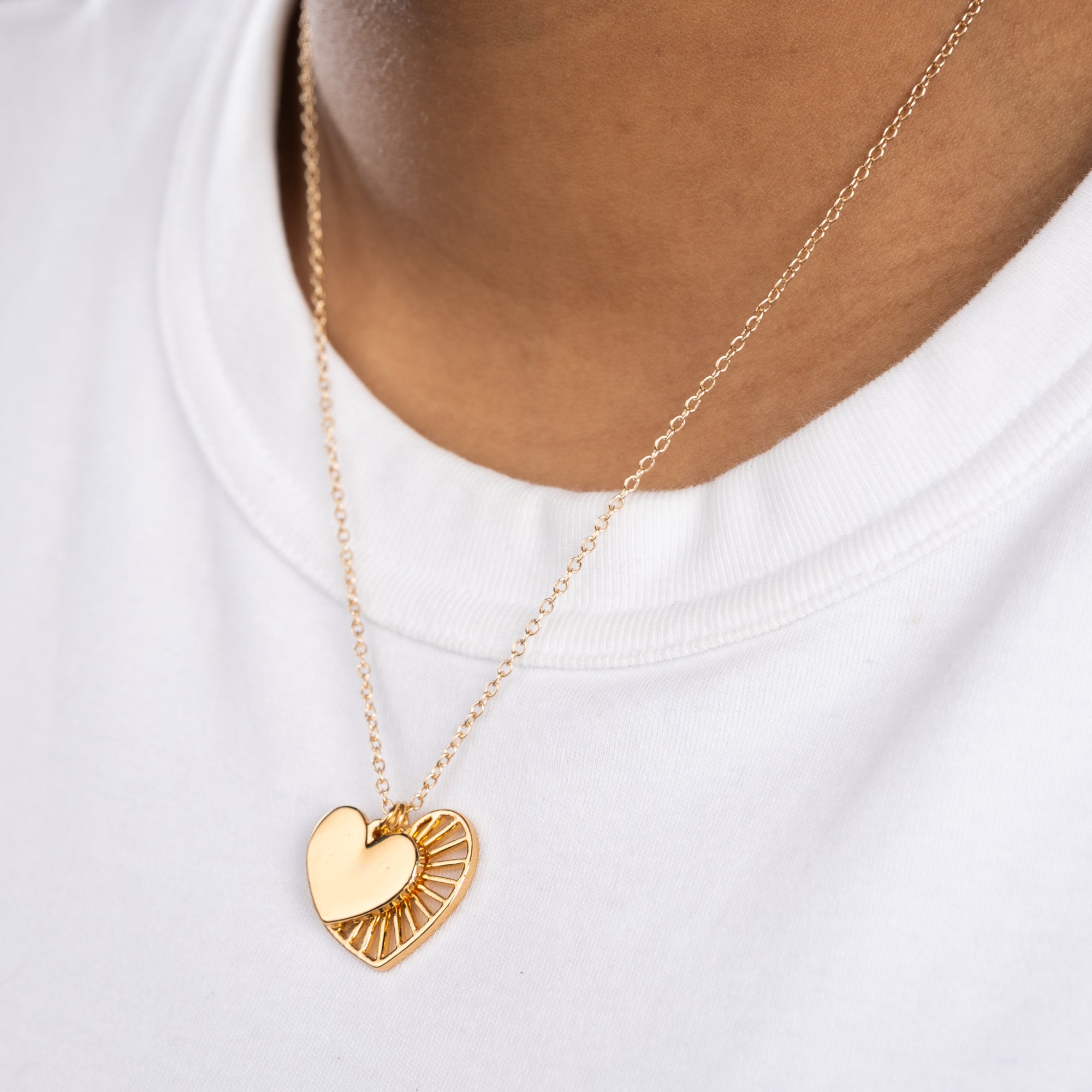 Collier Doré Cœurs