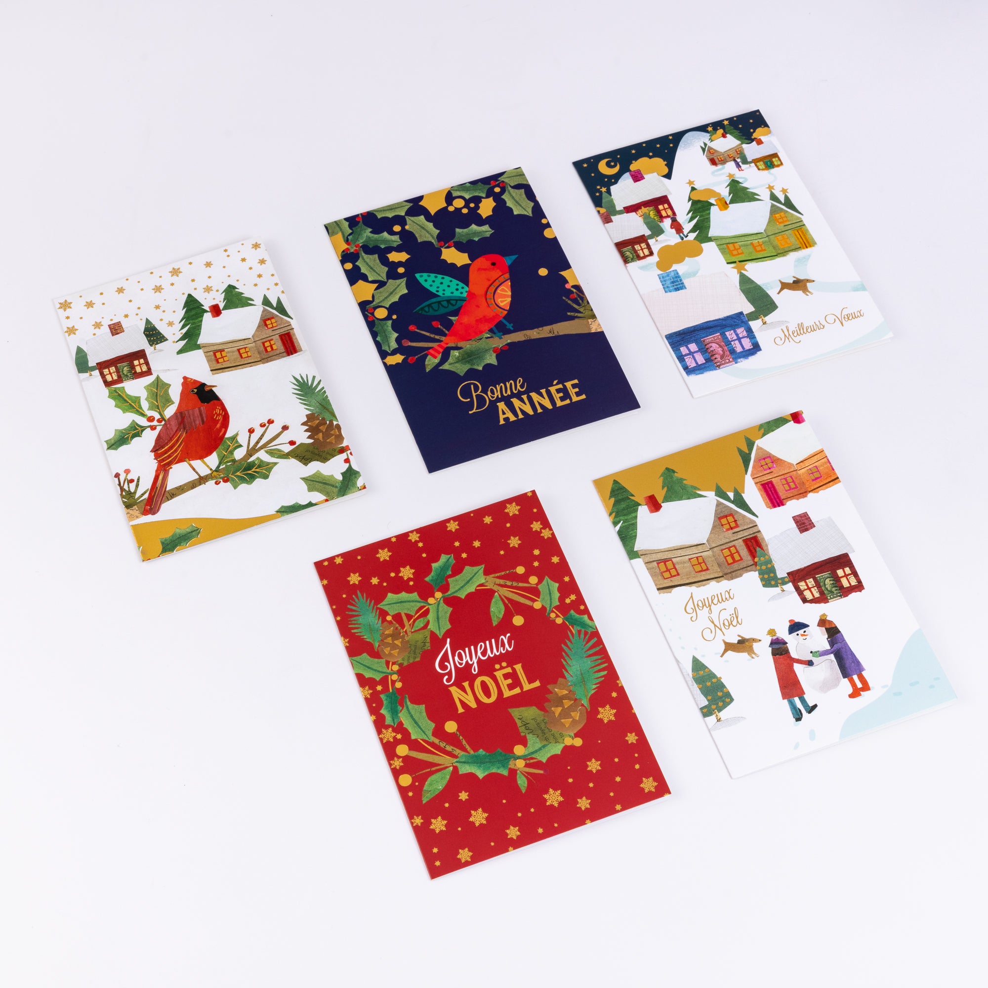 Cartes de Vœux - Fêtes Enneigées