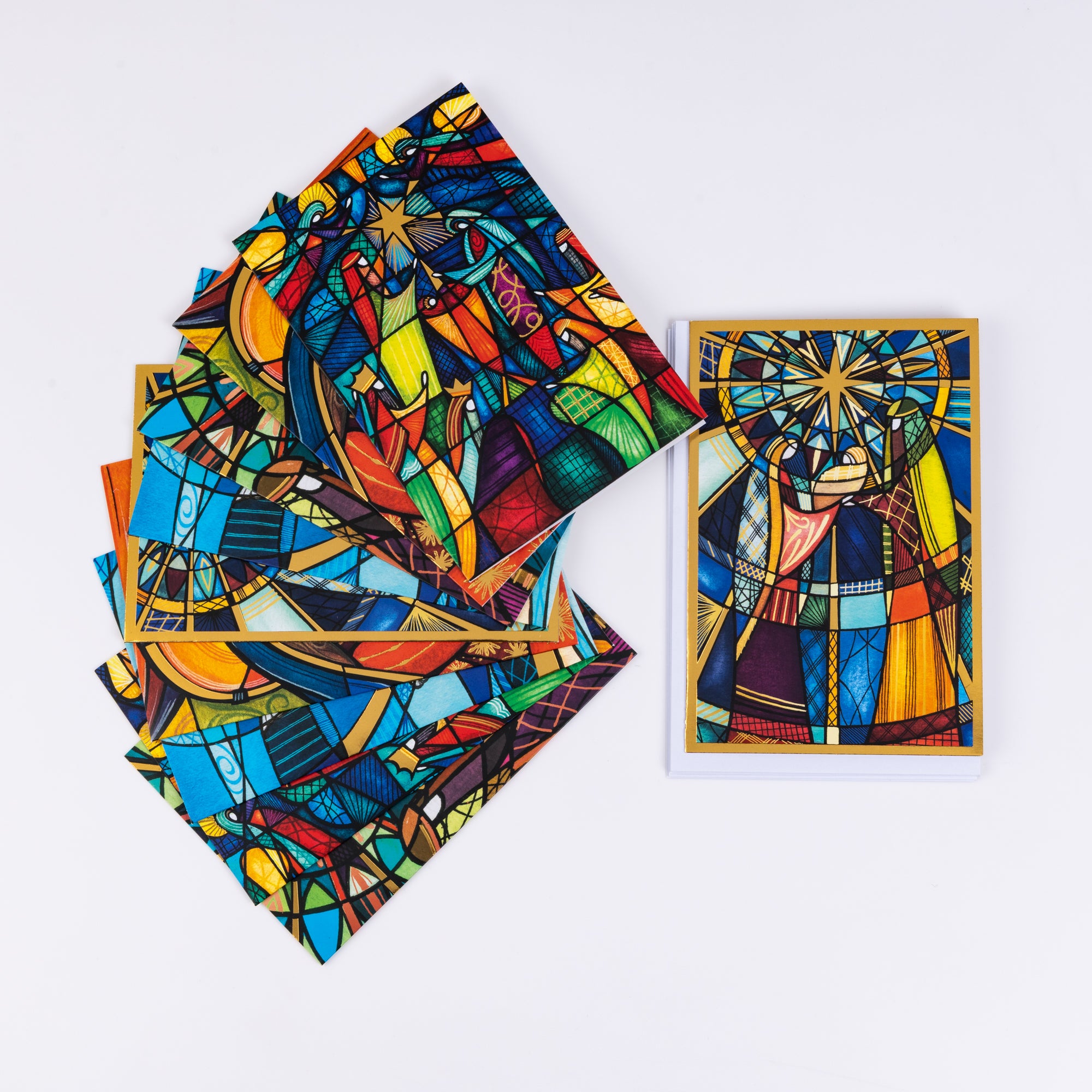 Cartes de Vœux - Vitraux de Noël