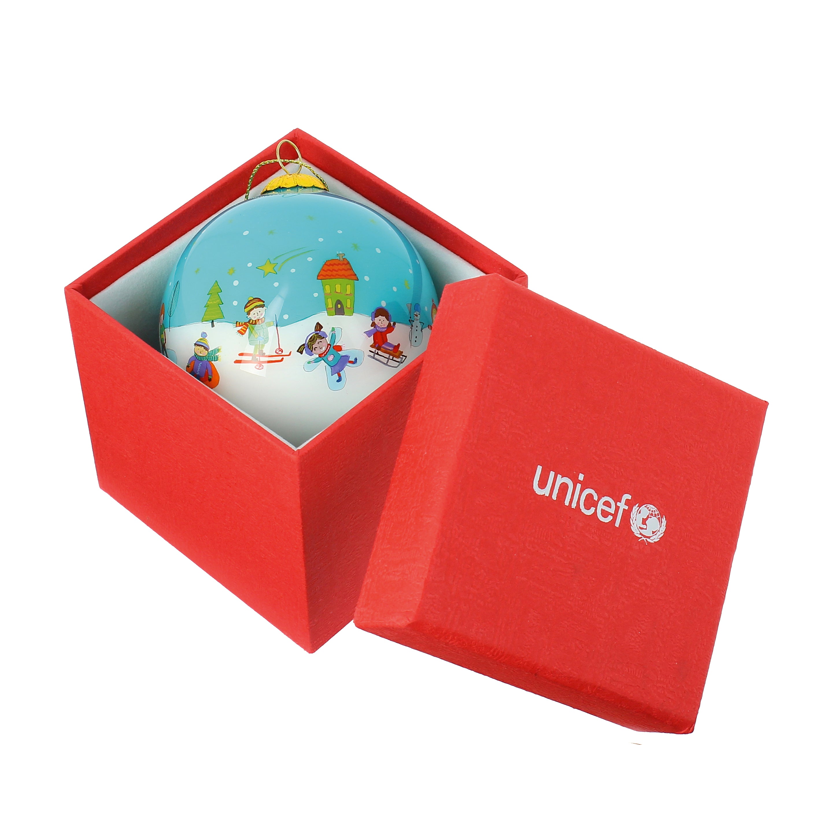 Boule de Noël en verre "Noël enchanté"