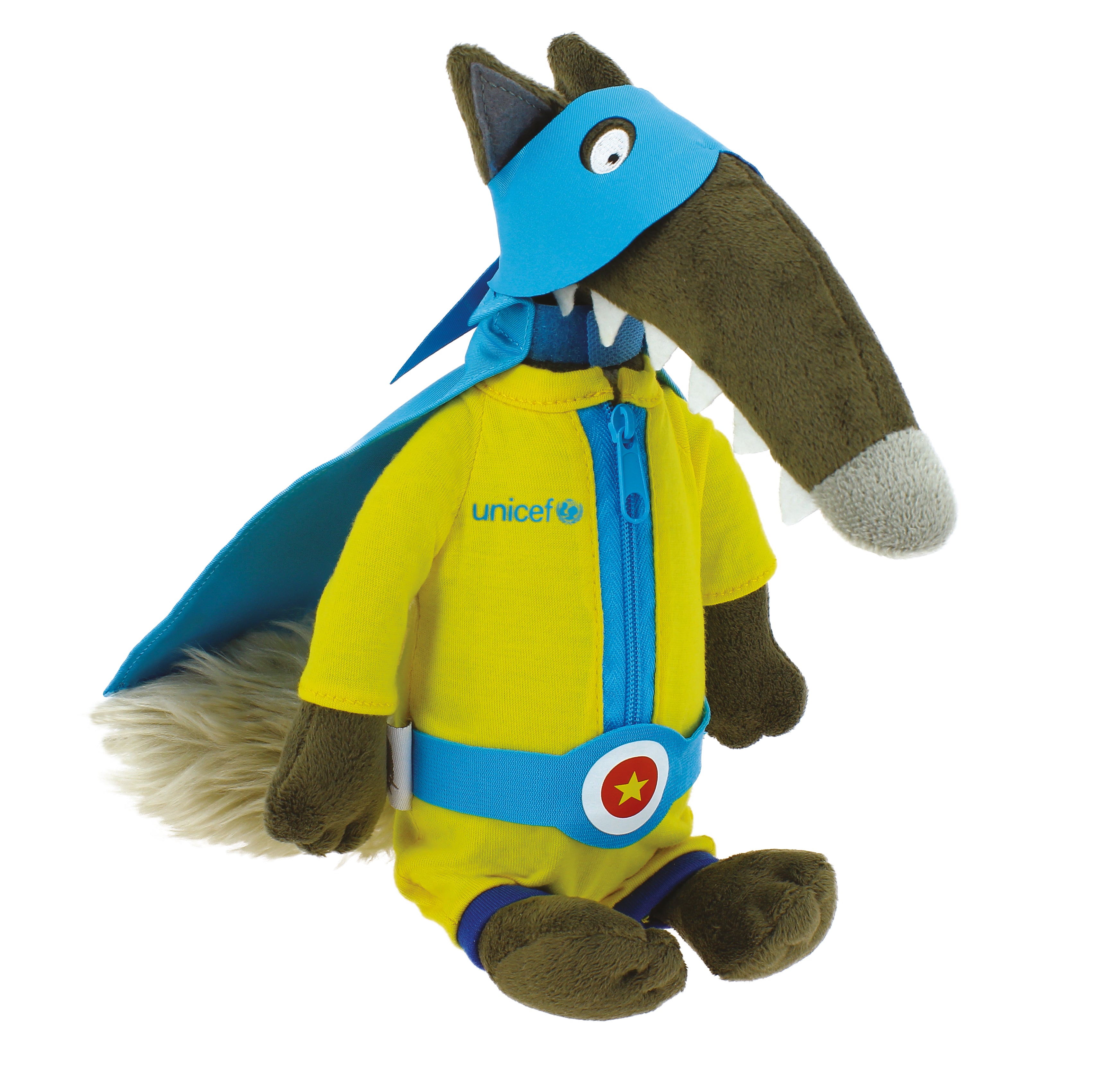 Peluche "Le Loup Super-Héros"
