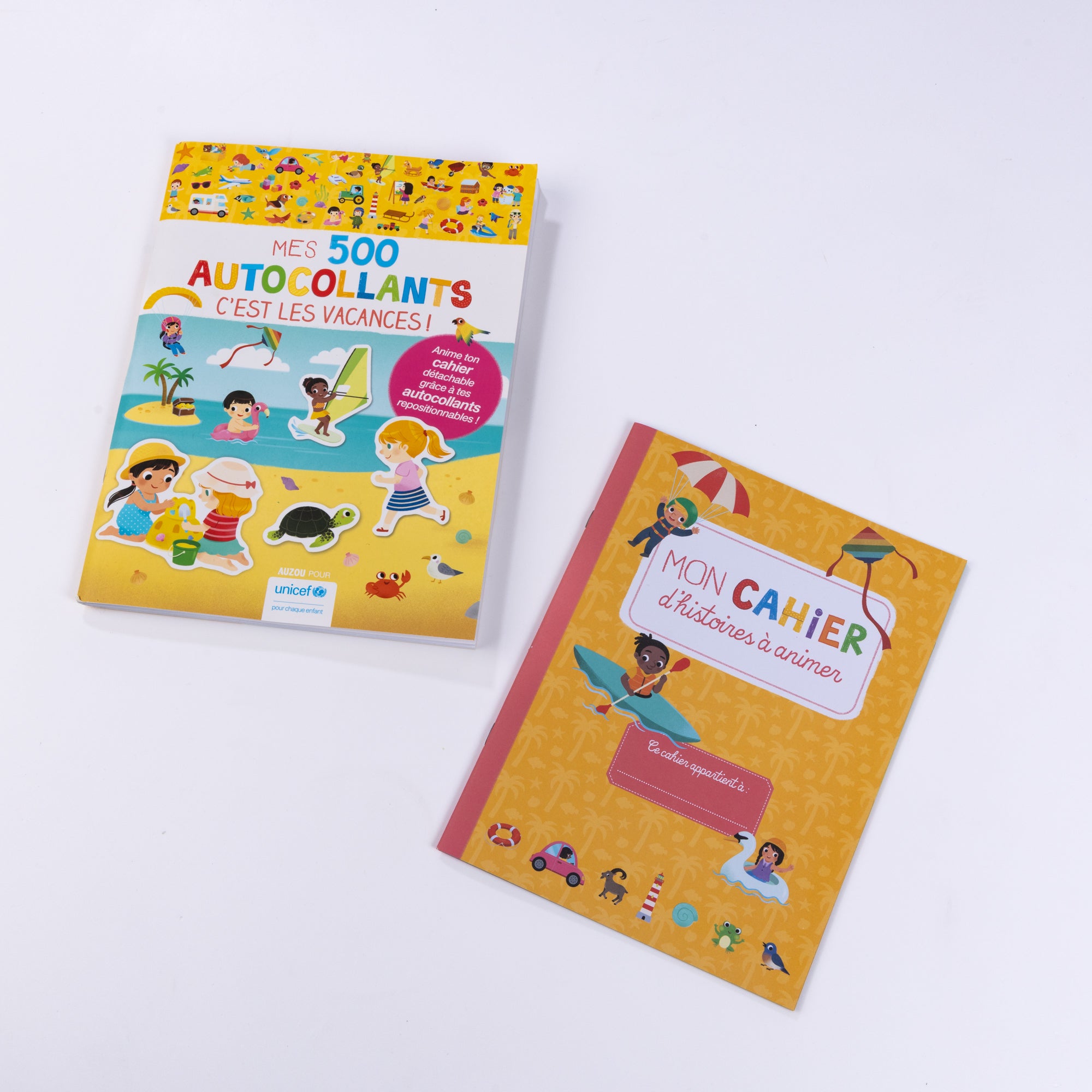 Cahier 500 autocollants "C'est les Vacances"