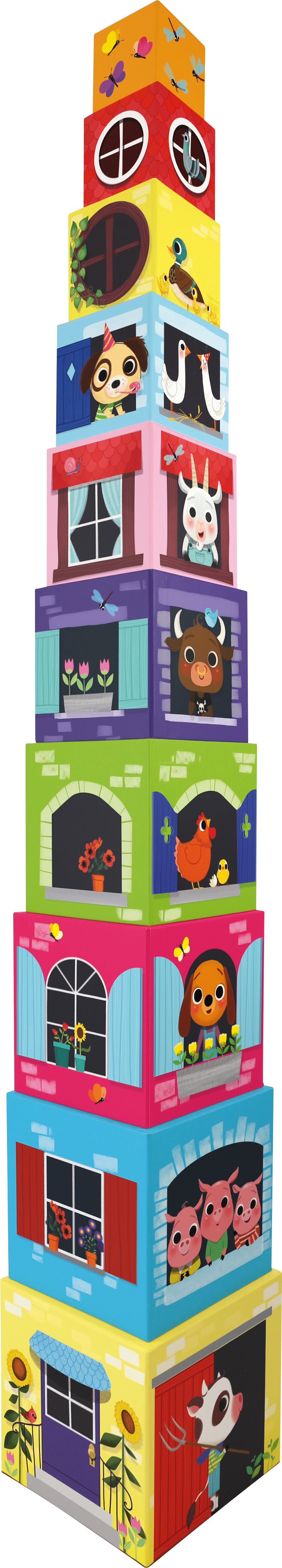 Cubes d'Éveil "Animaux de la Ferme"