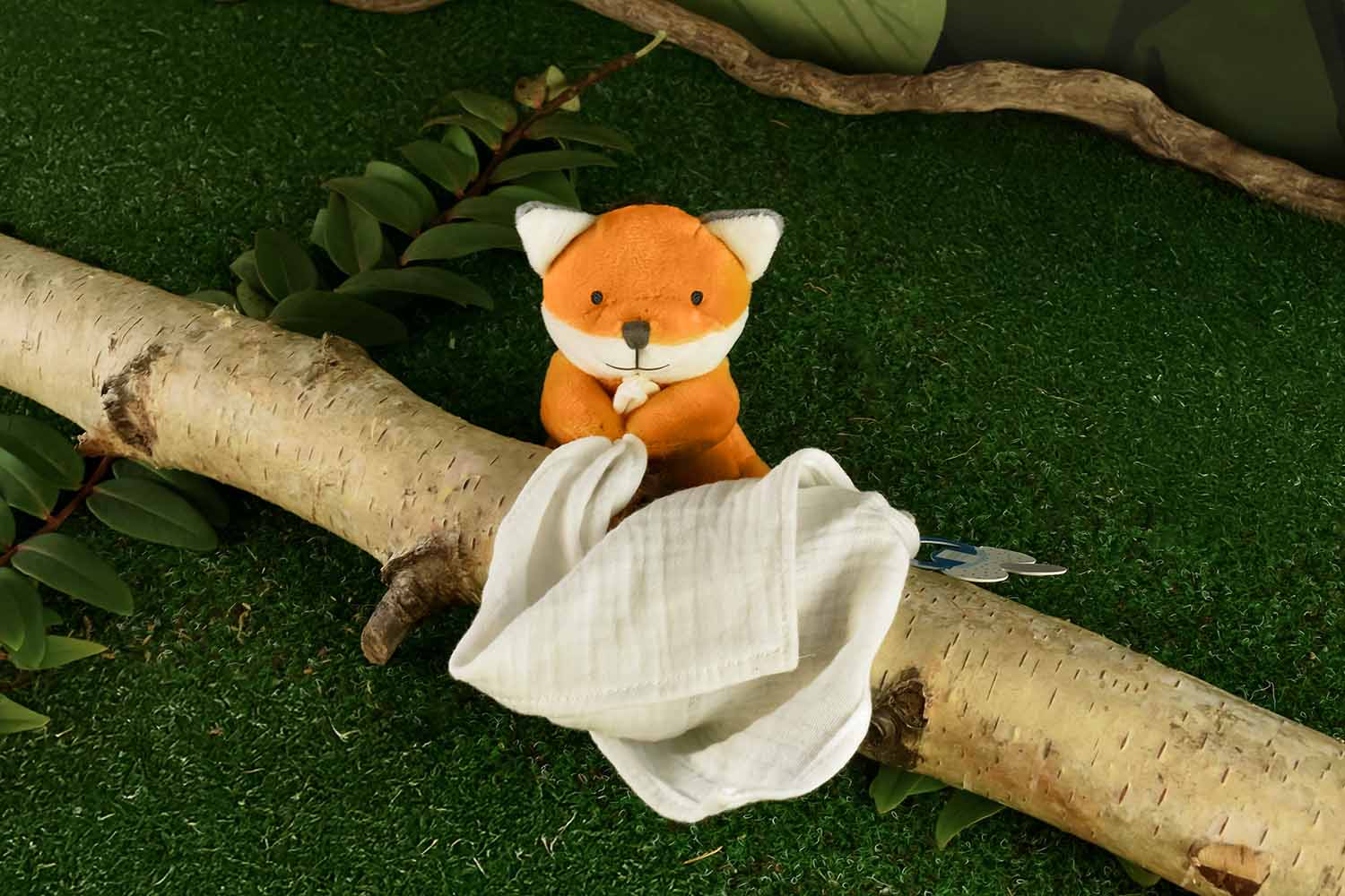 Peluche Renard Attache Sucette