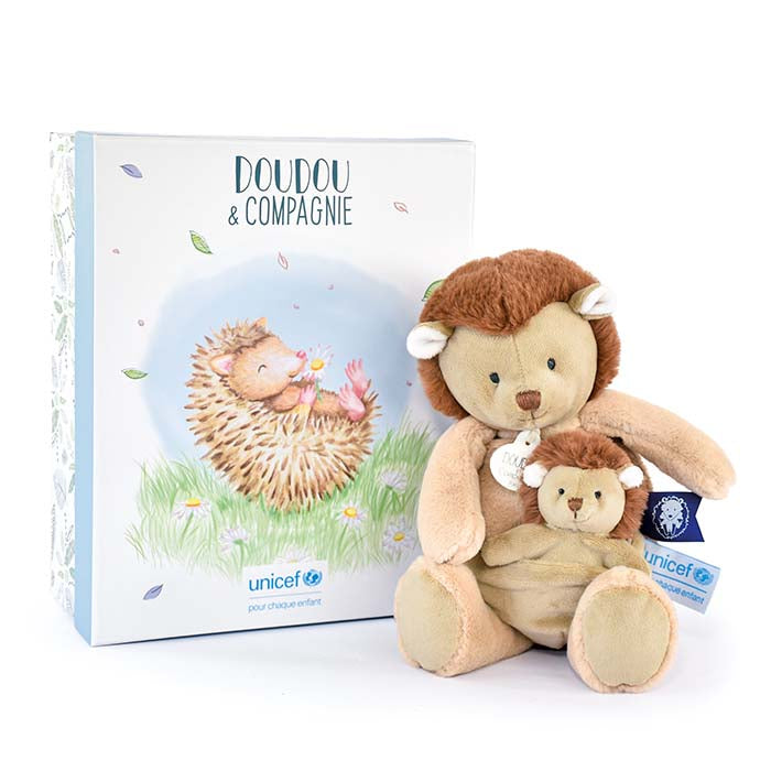 Doudou Hérisson Plat Bleu et Vert Escargot Moulin Roty - 123 DOUDOU