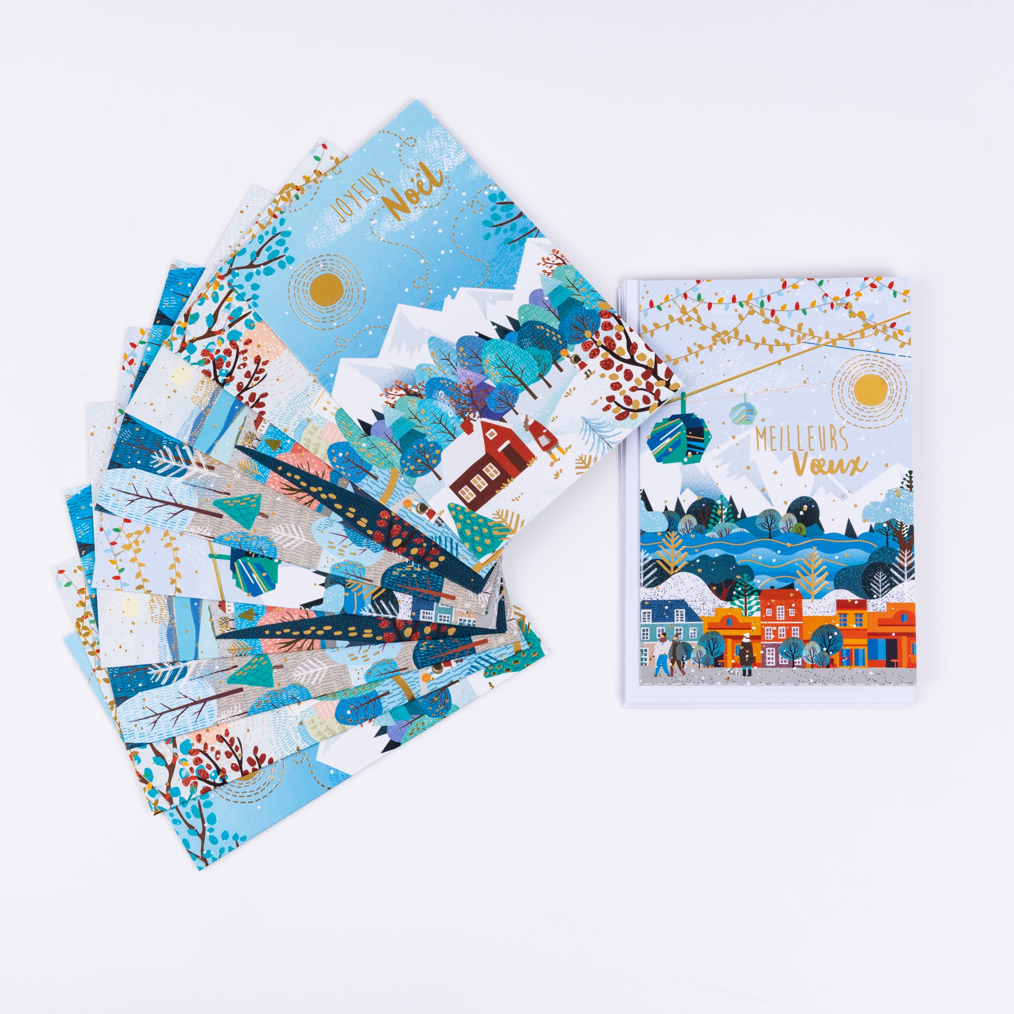 Cartes de Vœux - Scènes d'Hiver