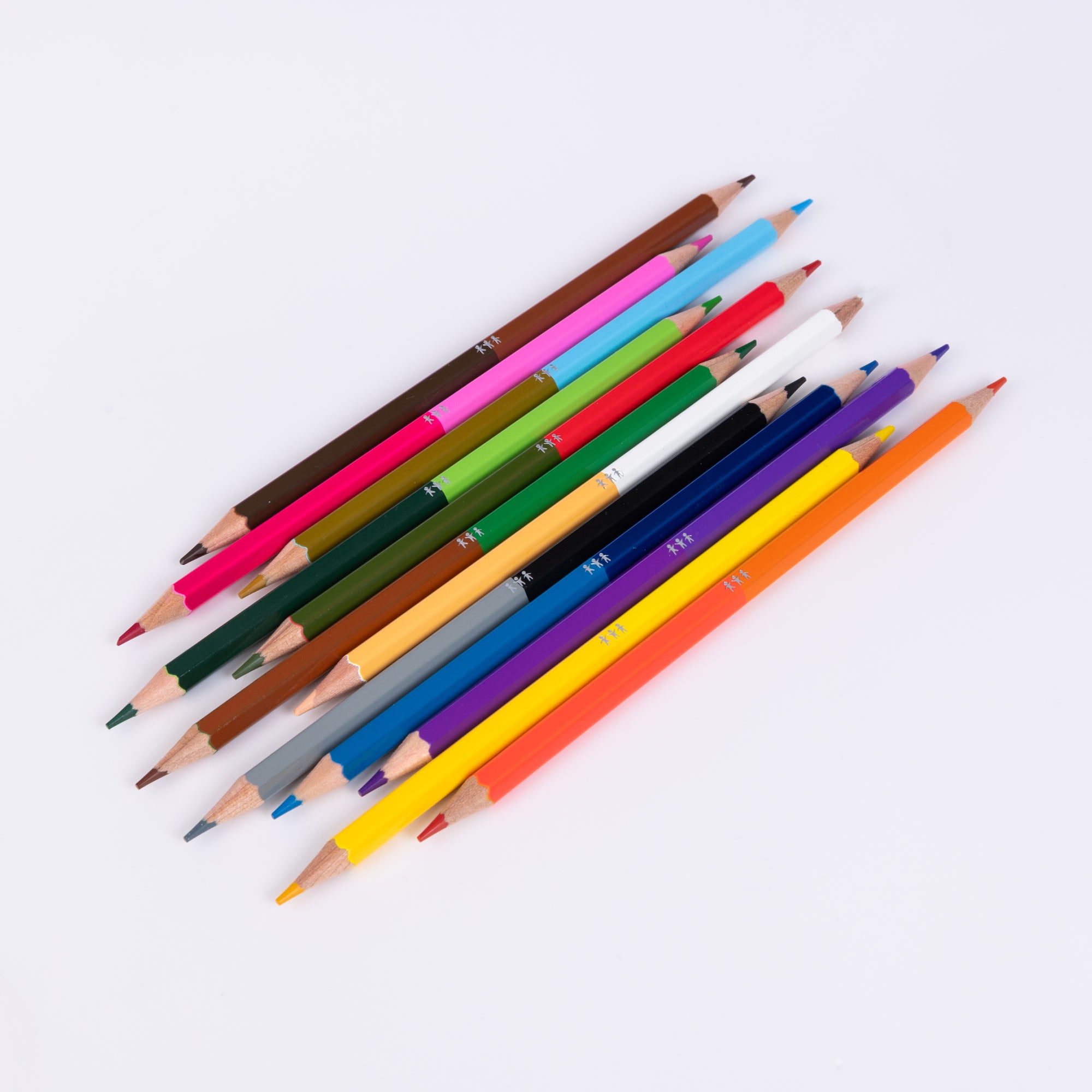 Crayons de Couleur Double-mine (12)