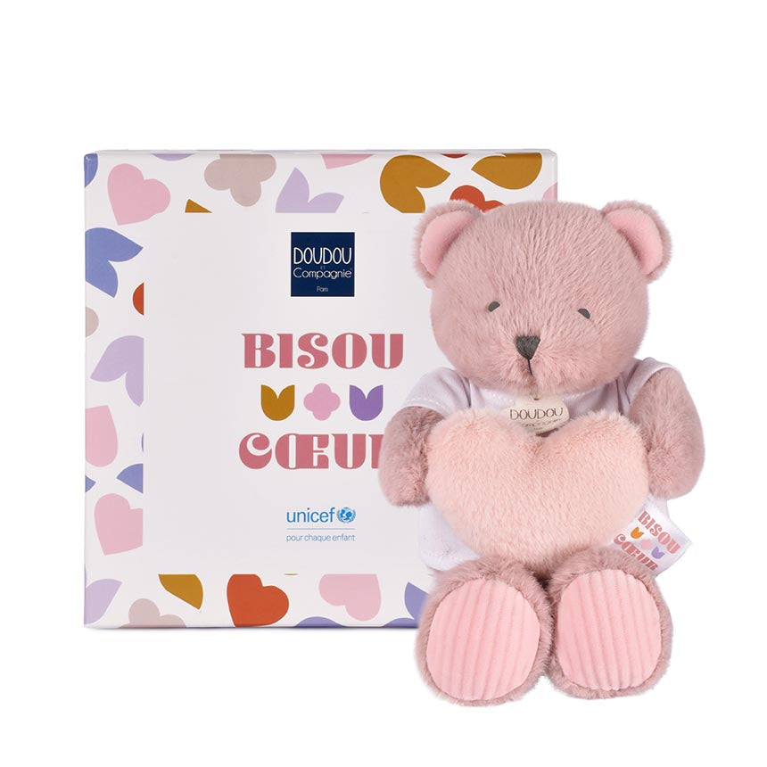 OURS CŒUR UNICEF - Bisous cœur