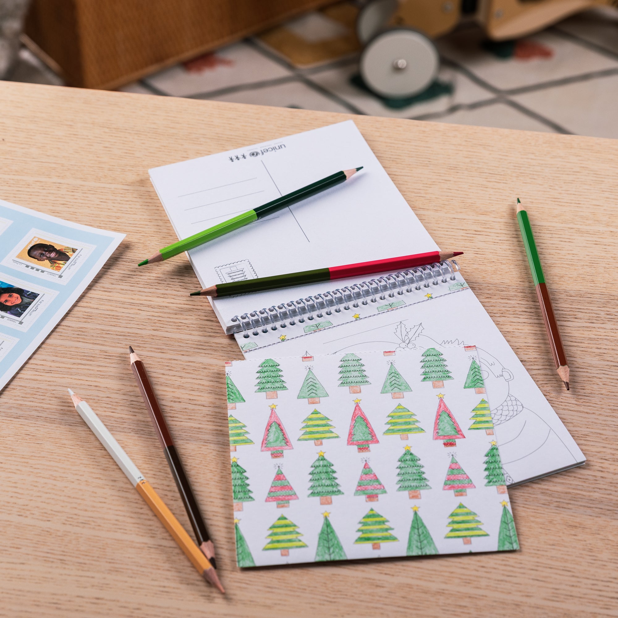 Cartes à Colorier - Graffy Post Noël