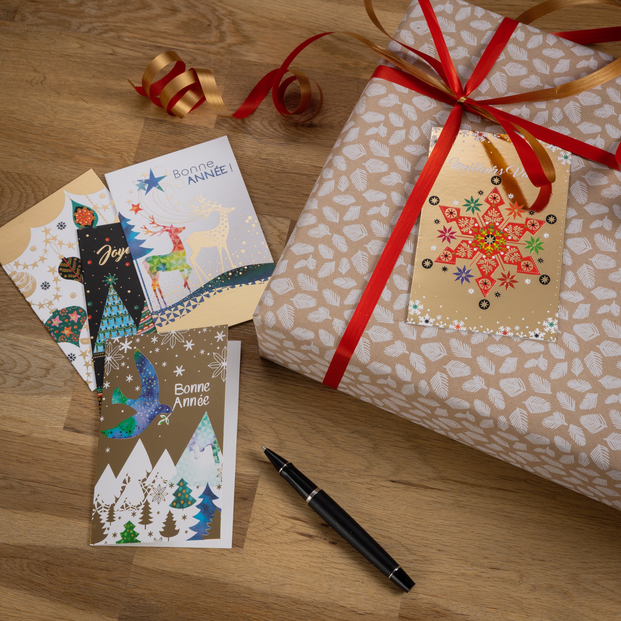 Mini-cartes de vœux - Fêtes Étincelantes