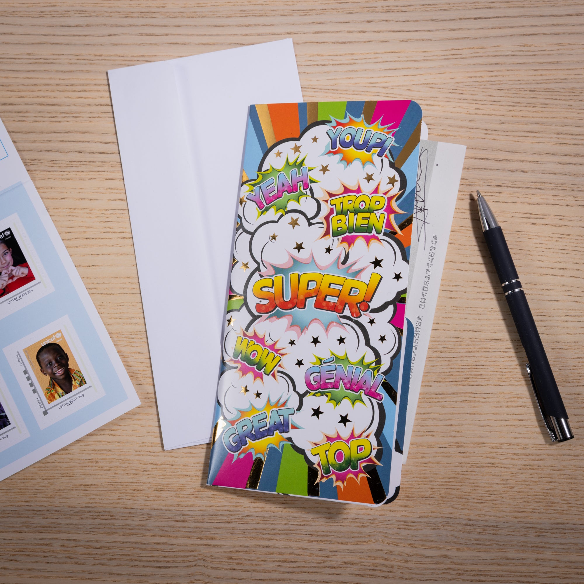 Porte-chèque Pop Art