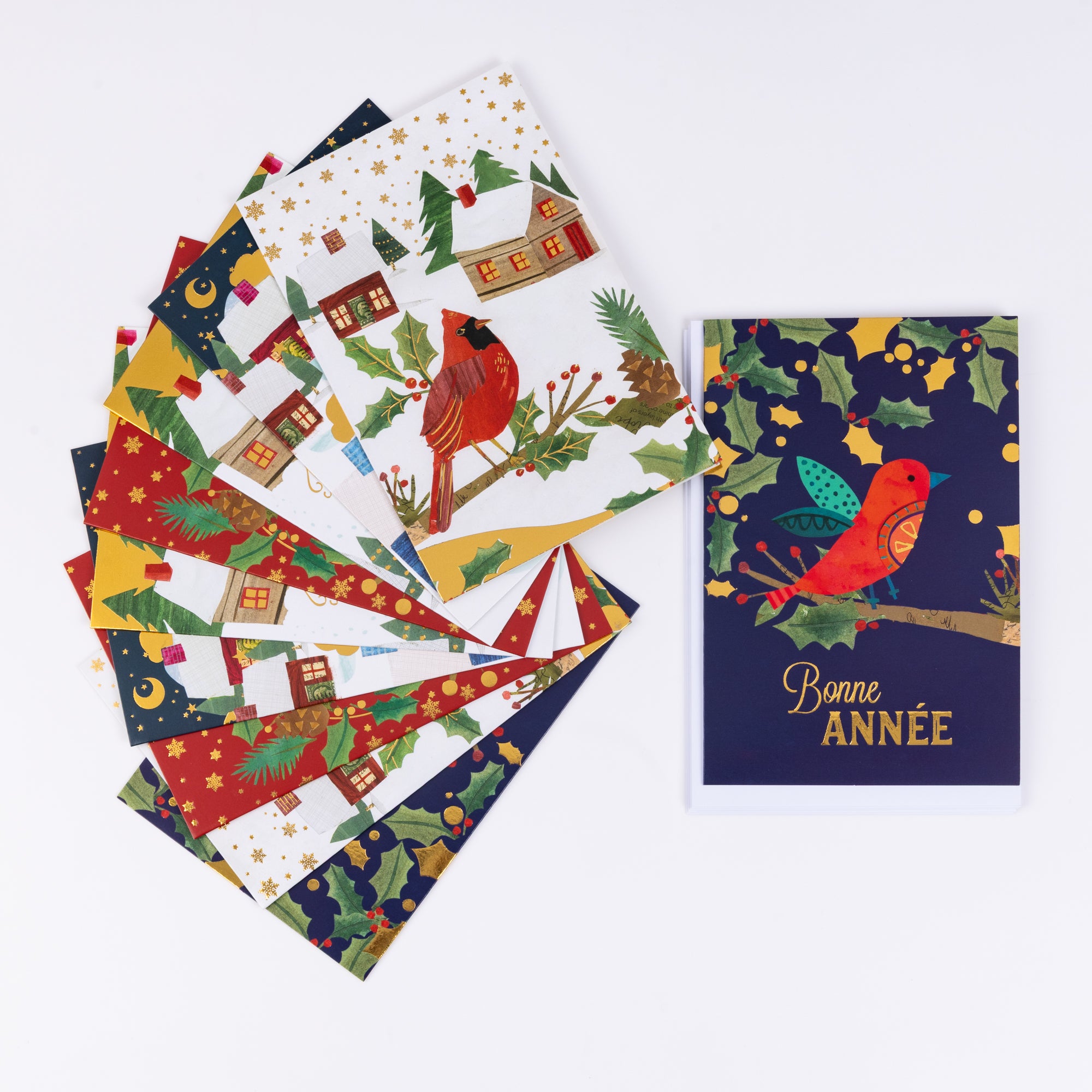 Cartes de Vœux - Fêtes Enneigées