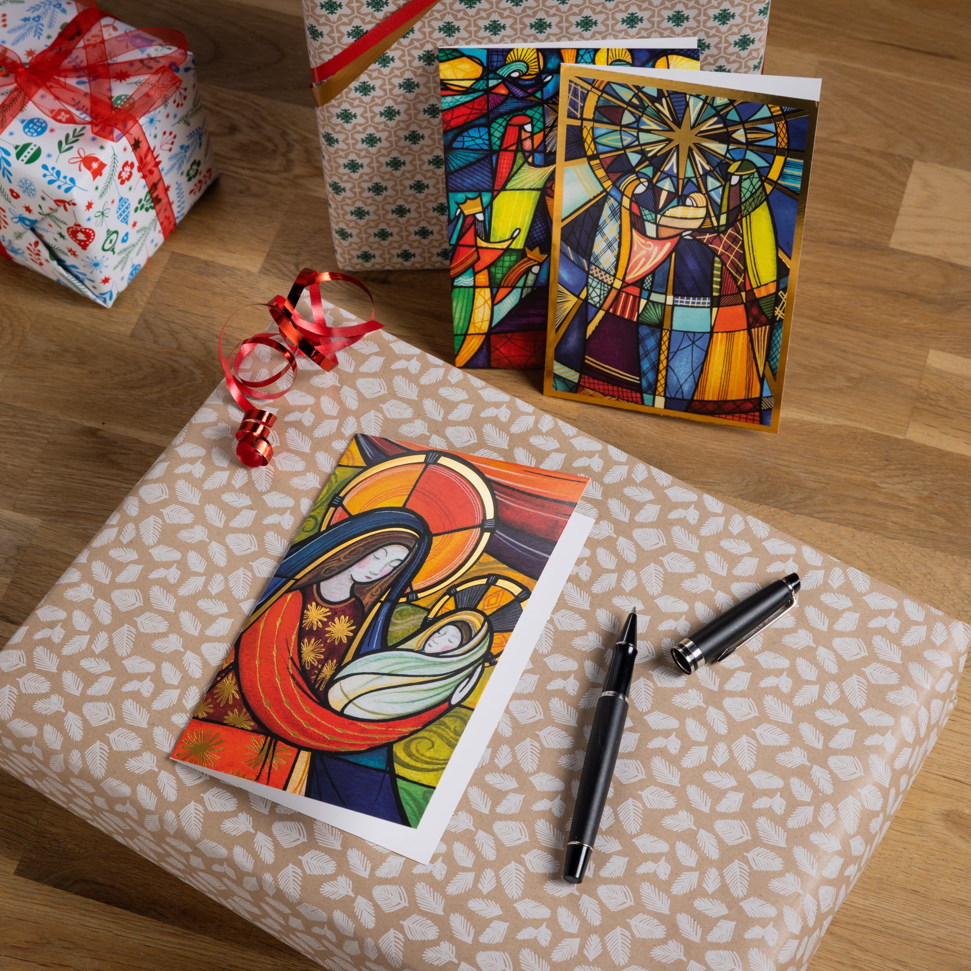 Cartes de Vœux - Vitraux de Noël