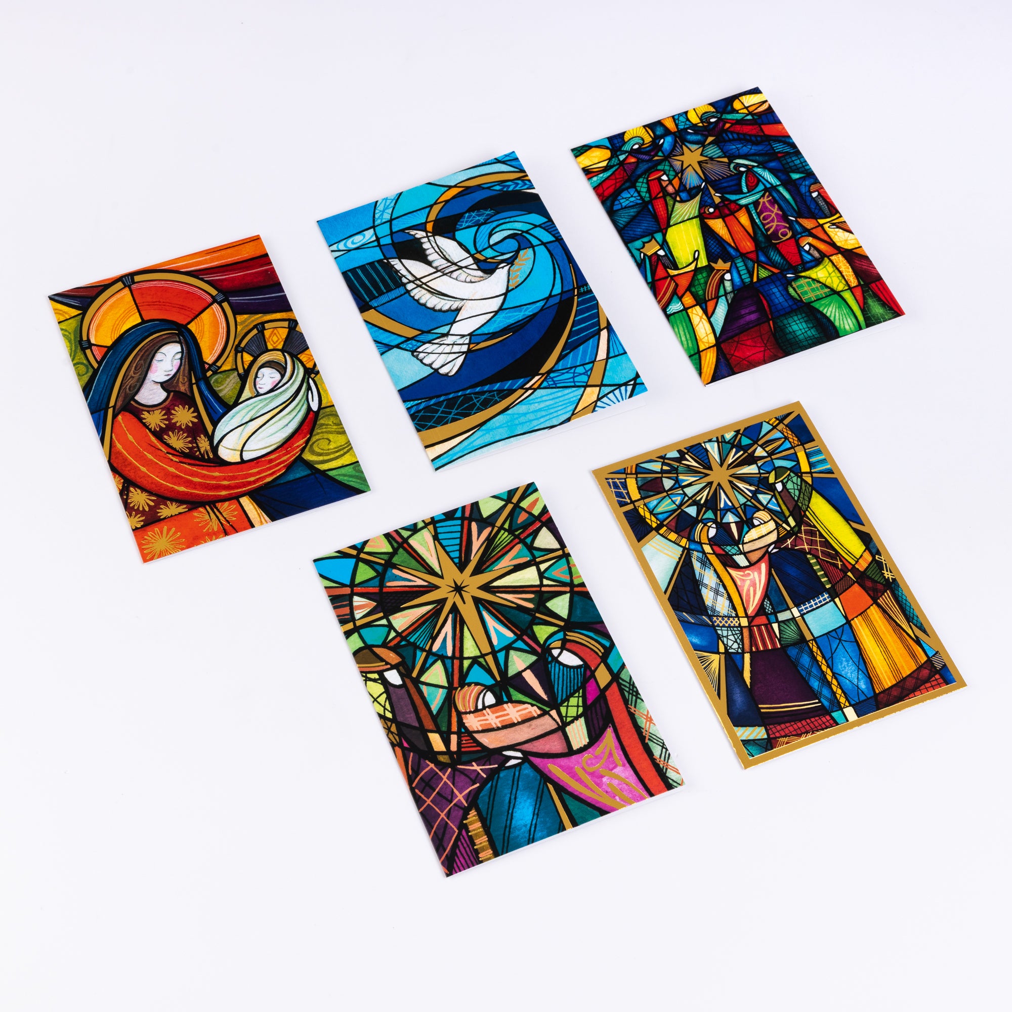 Cartes de Vœux - Vitraux de Noël