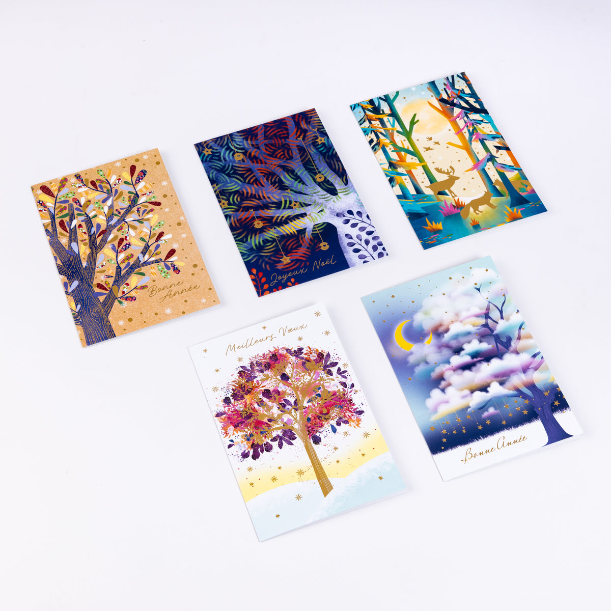 Cartes de Vœux - Arbres Féériques