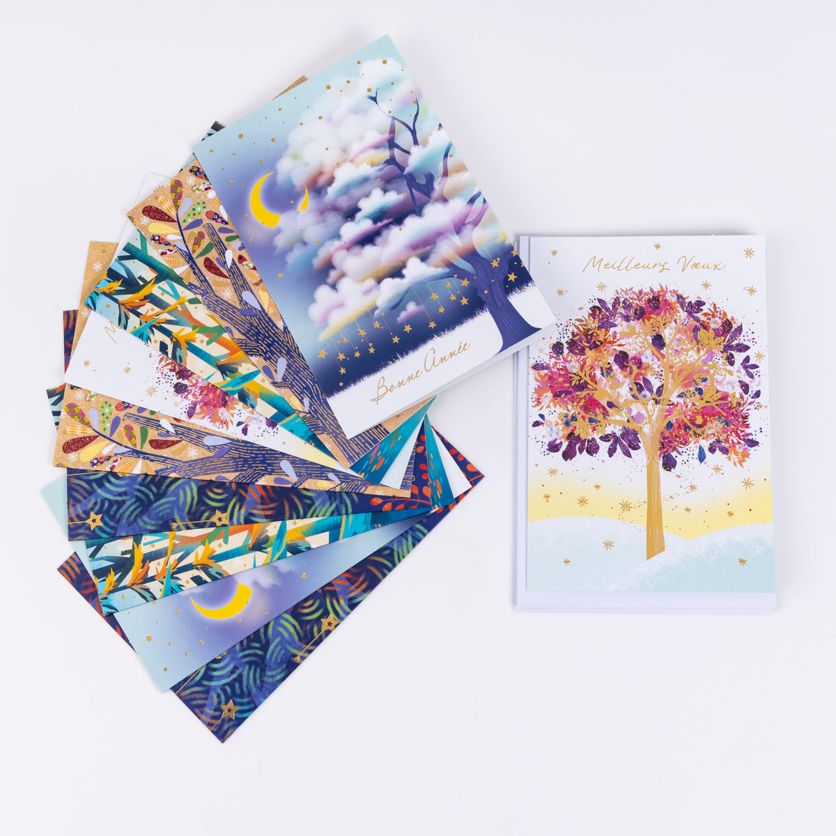 Cartes de Vœux - Arbres Féériques