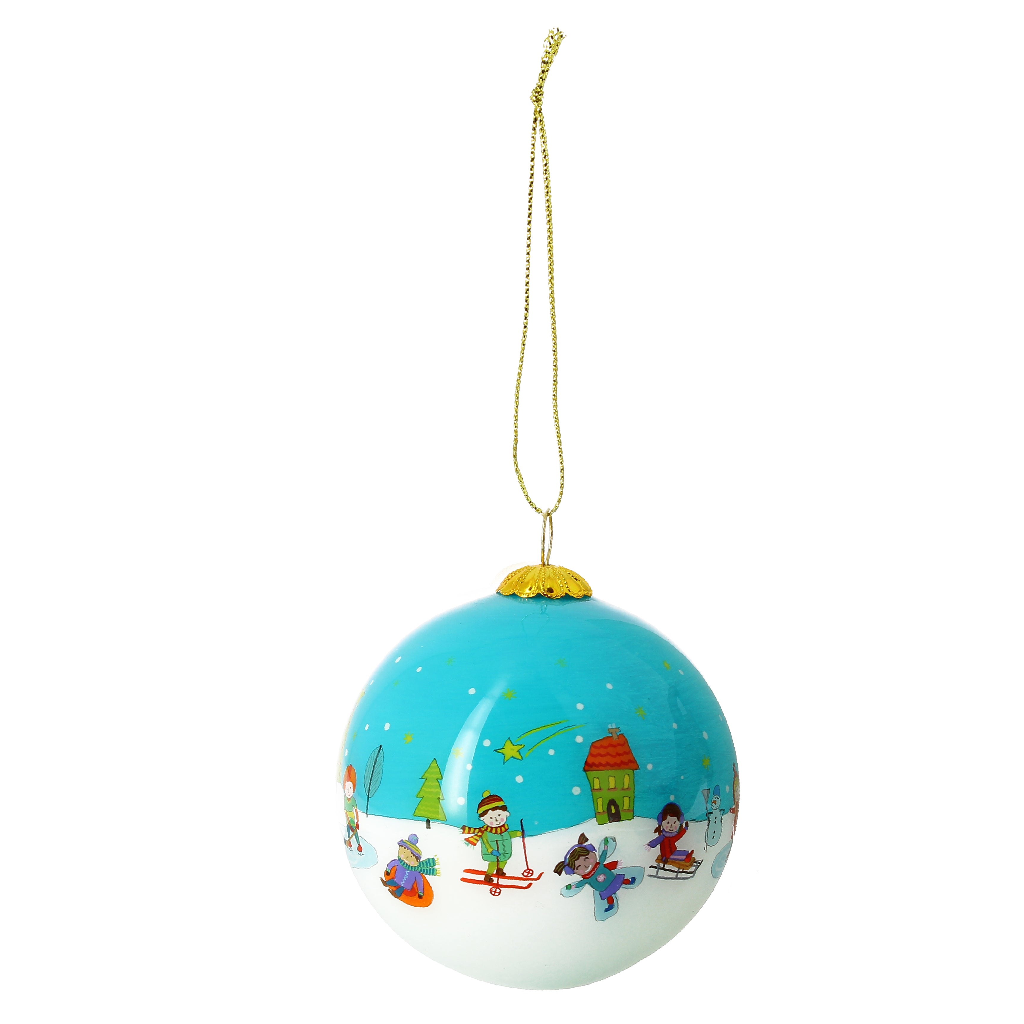 Boule de Noël en verre "Noël enchanté"