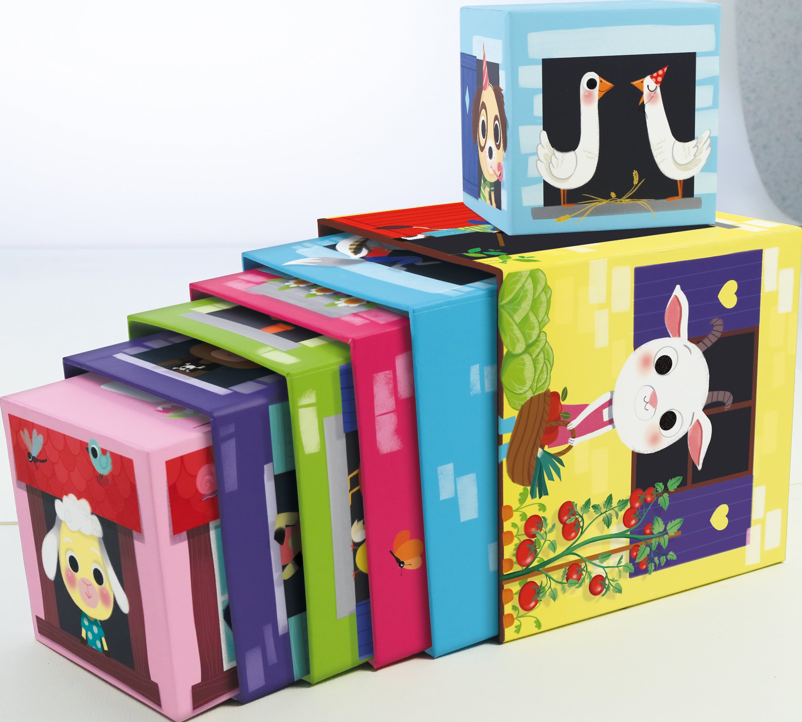 Cubes d'Éveil "Animaux de la Ferme"