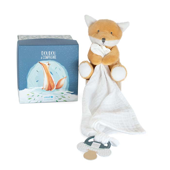 Peluche Renard Attache Sucette